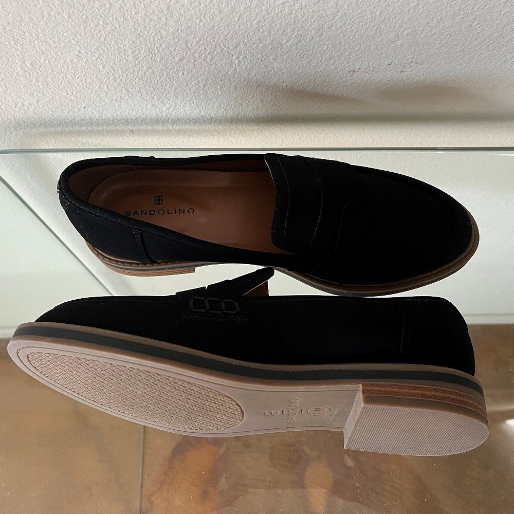 Bandolino Black Suede Loafers